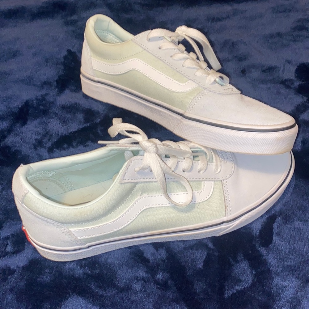 Mint Green Suede Vans women’s size 10